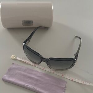 Jimmy Choo Gray Gradient Women's Sunglasses with Silver Accents